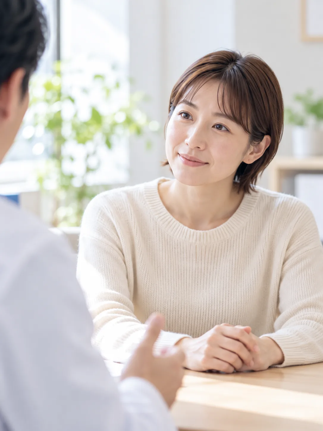 話を聞く患者の表情