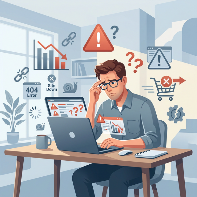 Webサイトの悩みイメージ