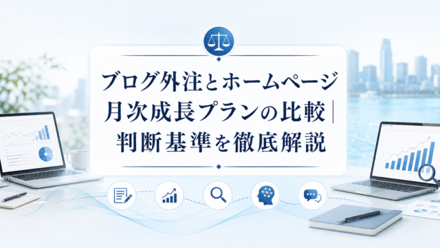 Acqua blog eyecatch for blog-outsourcing-vs-homepage-growth-plan