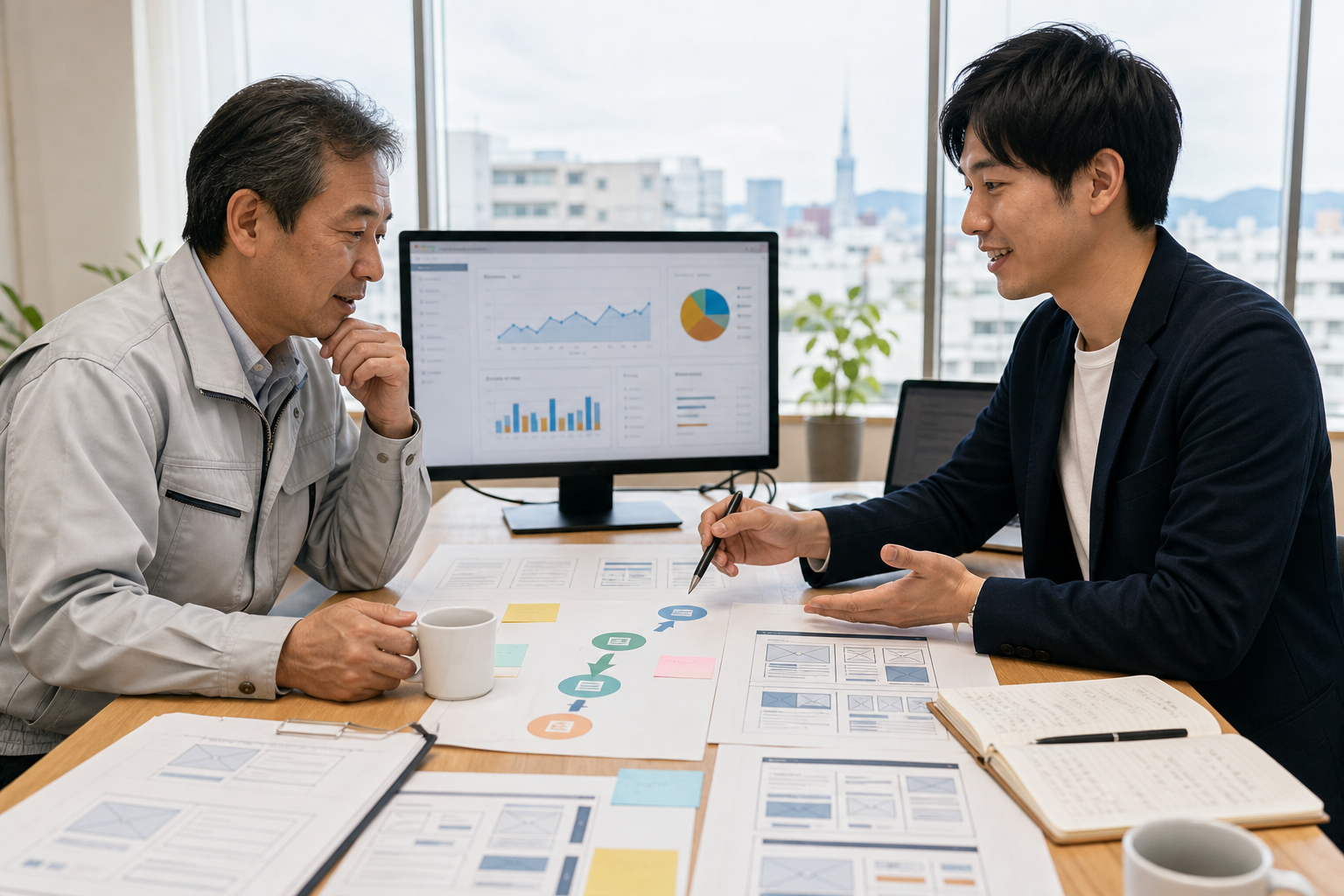 ブログ記事からホームページ育成プランへ進む導線