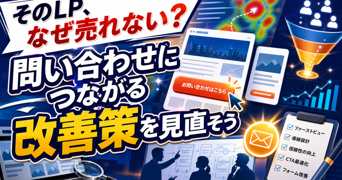 CVRを2倍にしたLP改善の実例｜コンバージョン率が低い原因と今日からできる7つの改善策のアイキャッチ