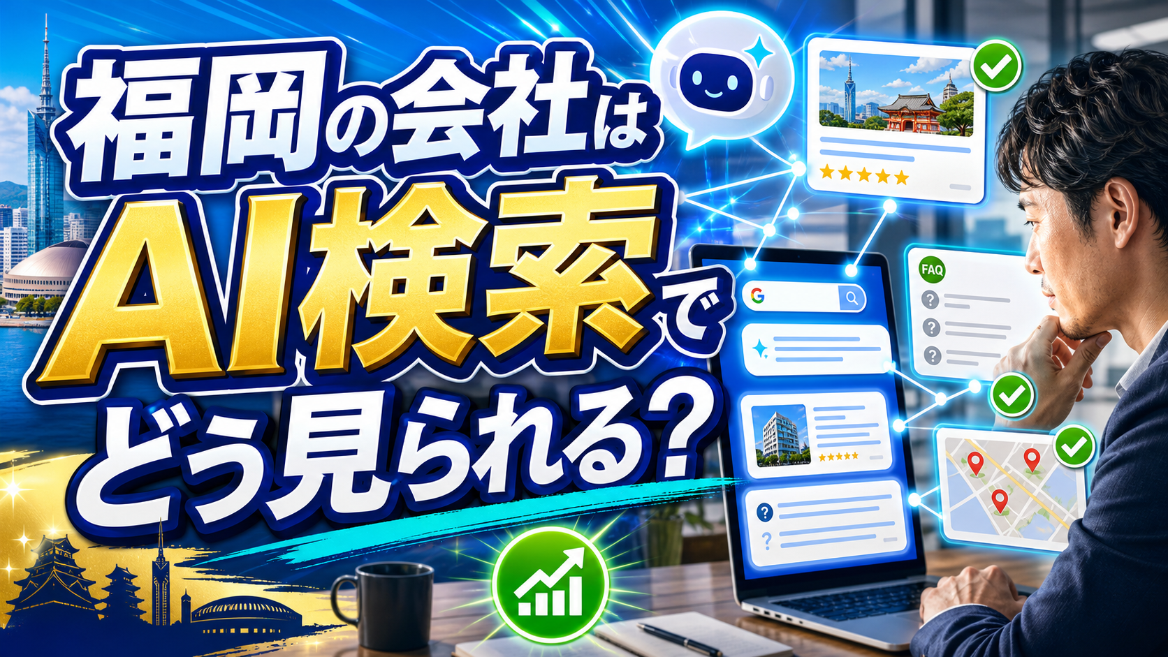 福岡の中小企業がAI検索対策を始める前に知っておくべき基礎知識と実践ポイントのアイキャッチ画像