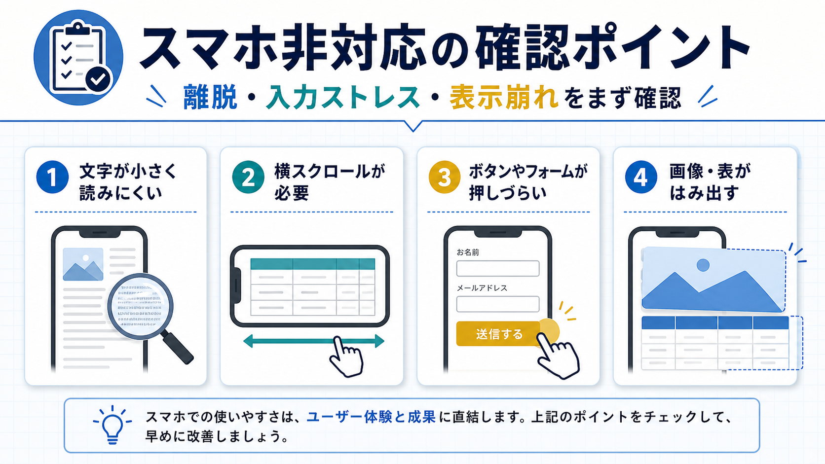 スマホ非対応の確認ポイント