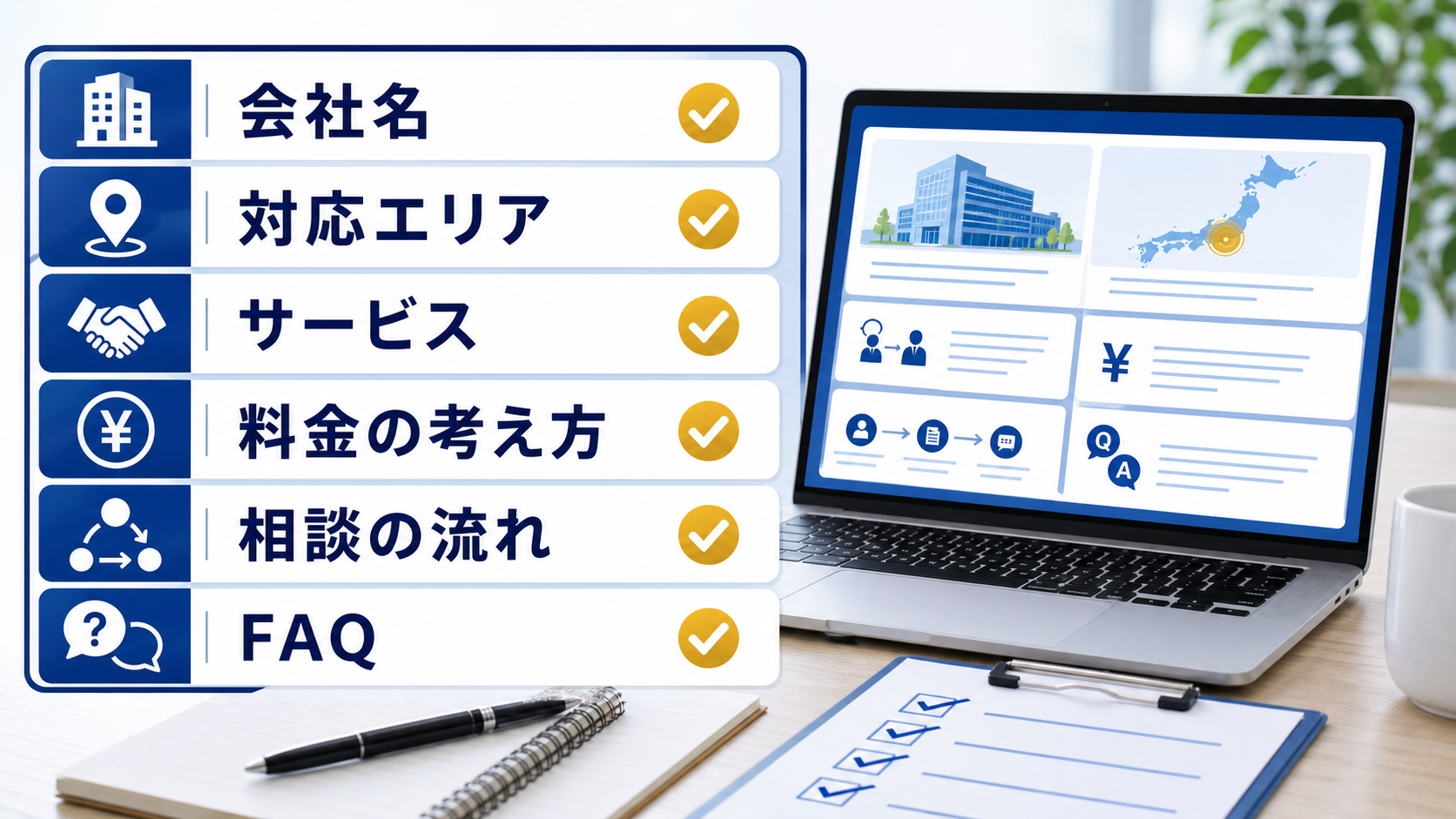 第3章「最初に整えるべき会社情報」の要点を整理した図解