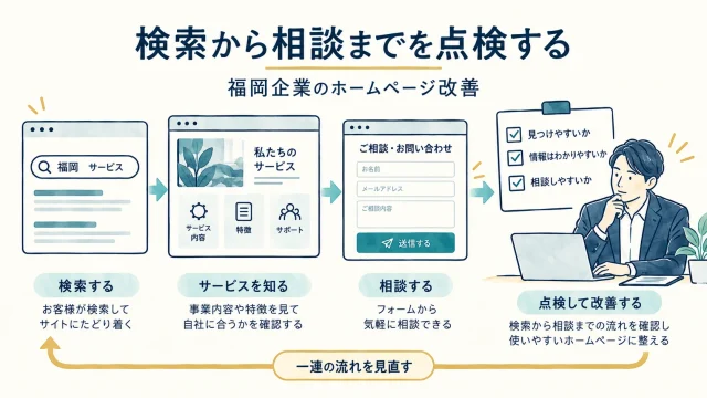 SEOだけでは足りない？福岡企業が検索から相談までの情報を点検する方法