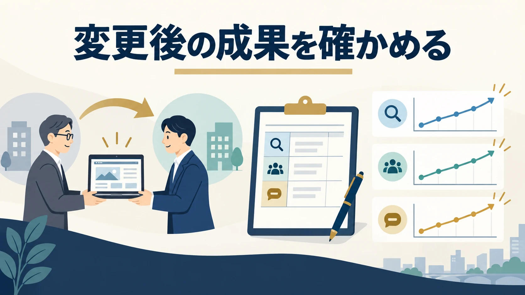 ホームページ管理会社変更後に検索と相談の変化を確かめる記事の表紙