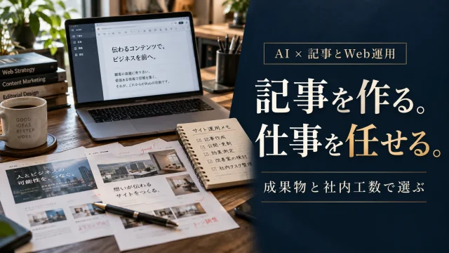 AIで記事を書くか、制作・運用を任せるか｜成果物と社内工数の比べ方