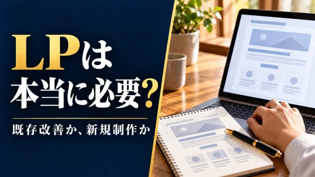 LPとは？ホームページとの違いと、制作する前に決めること