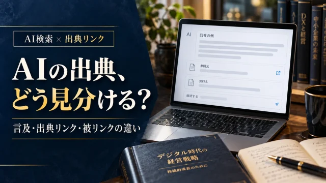AIサイテーションとは？AIの言及・出典リンク・被リンクを分けて考える