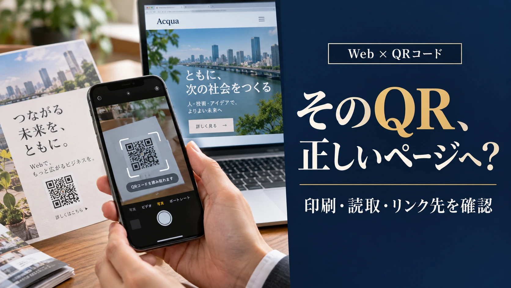 ホームページへ誘導するQRコードの点検｜印刷・読取・リンク先・更新の確認