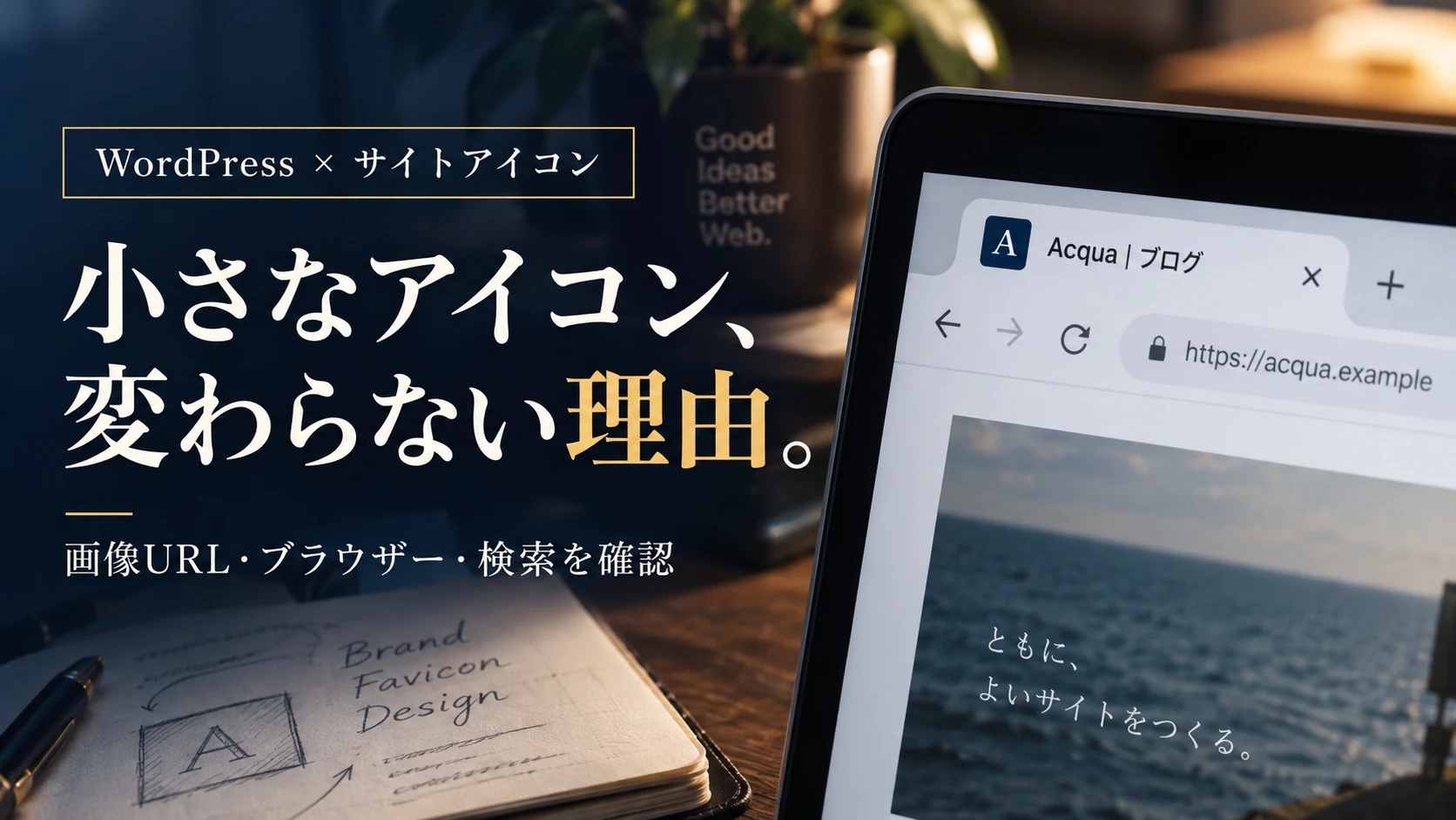 WordPressのサイトアイコンが変わらないとき|設定・画像URL・ブラウザー・検索の確認