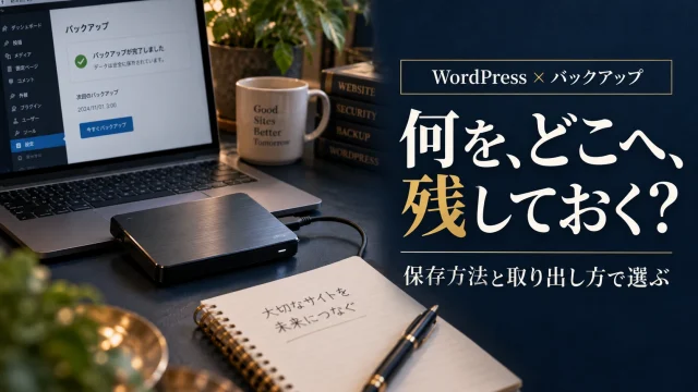 WordPressのバックアップ方法を比較｜プラグイン・手動取得・ホスト機能