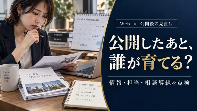 福岡の企業がホームページ制作後に見直すこと｜情報・担当・相談導線の点検