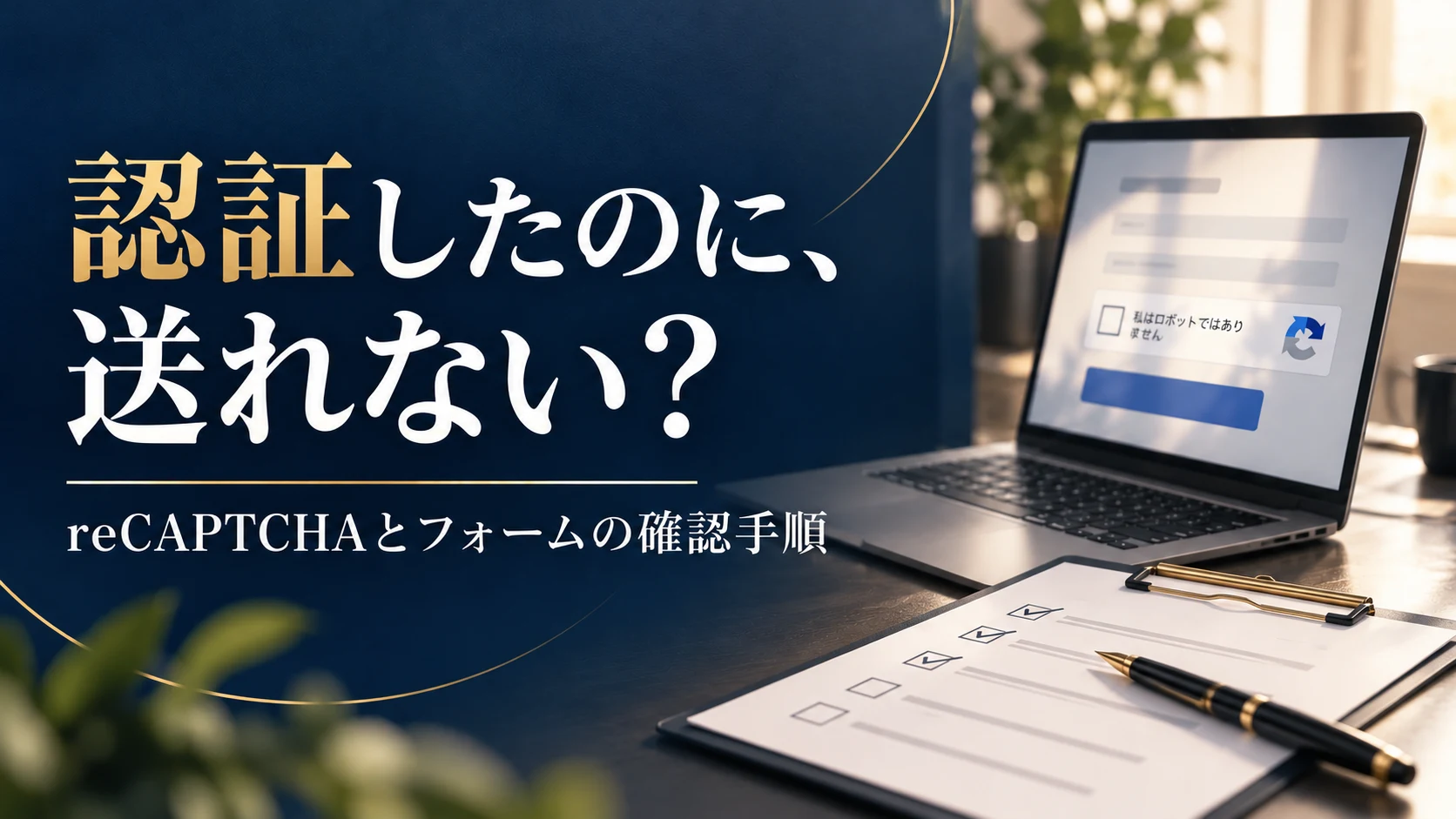 reCAPTCHAを入れたらフォームを送れない？表示・トークン・サーバー検証を確認する手順