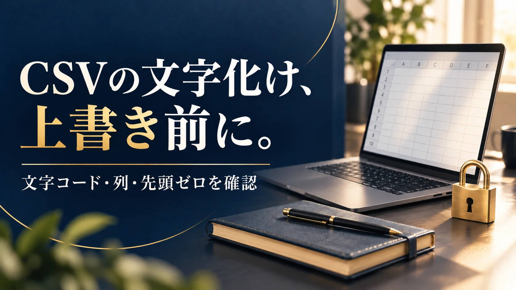CSVをExcelで開くと文字化けする？文字コード・区切り・先頭ゼロを守る確認手順