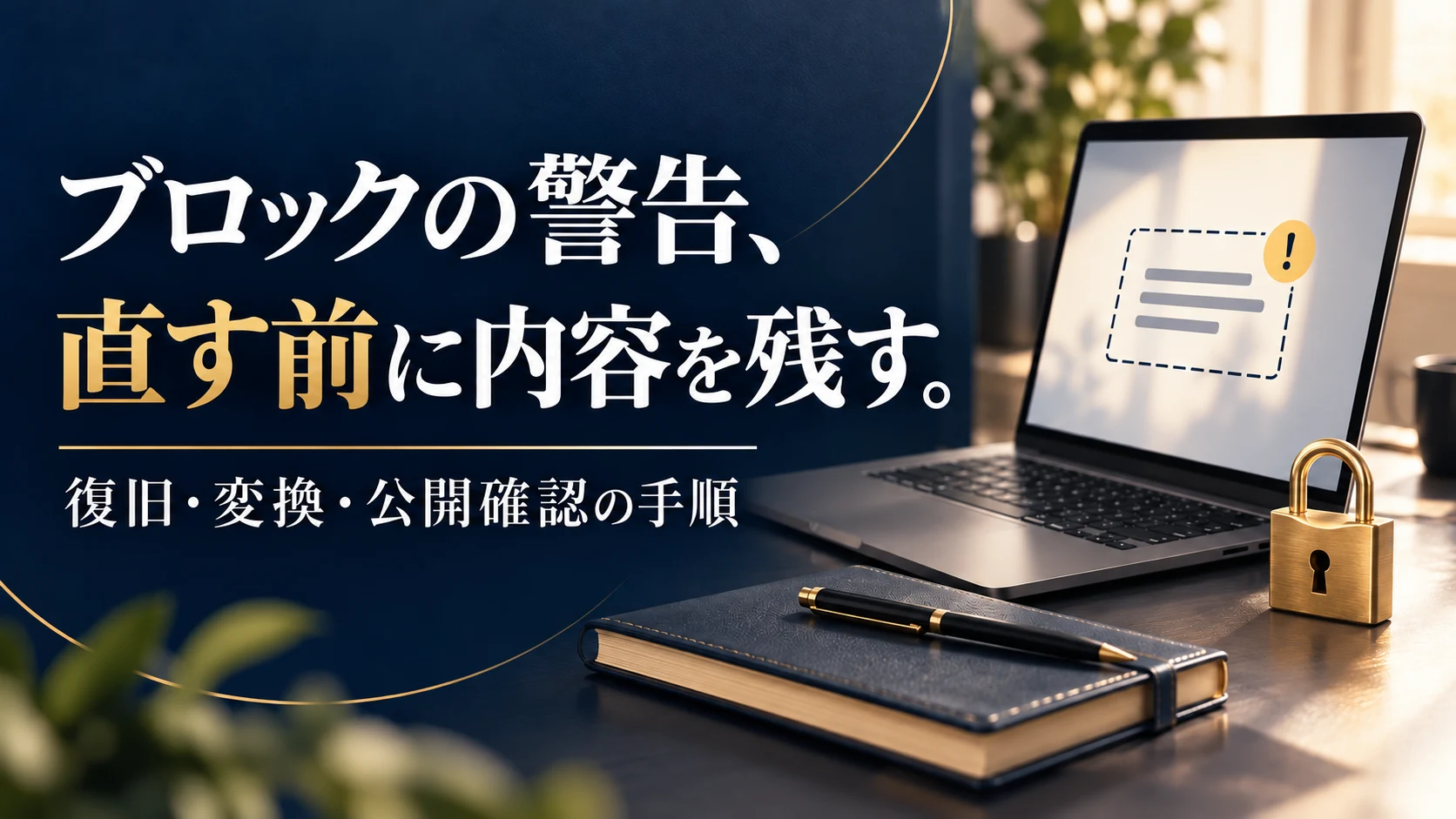WordPressで「無効なコンテンツ」と出たら｜内容を失わず復旧方法を選ぶ手順