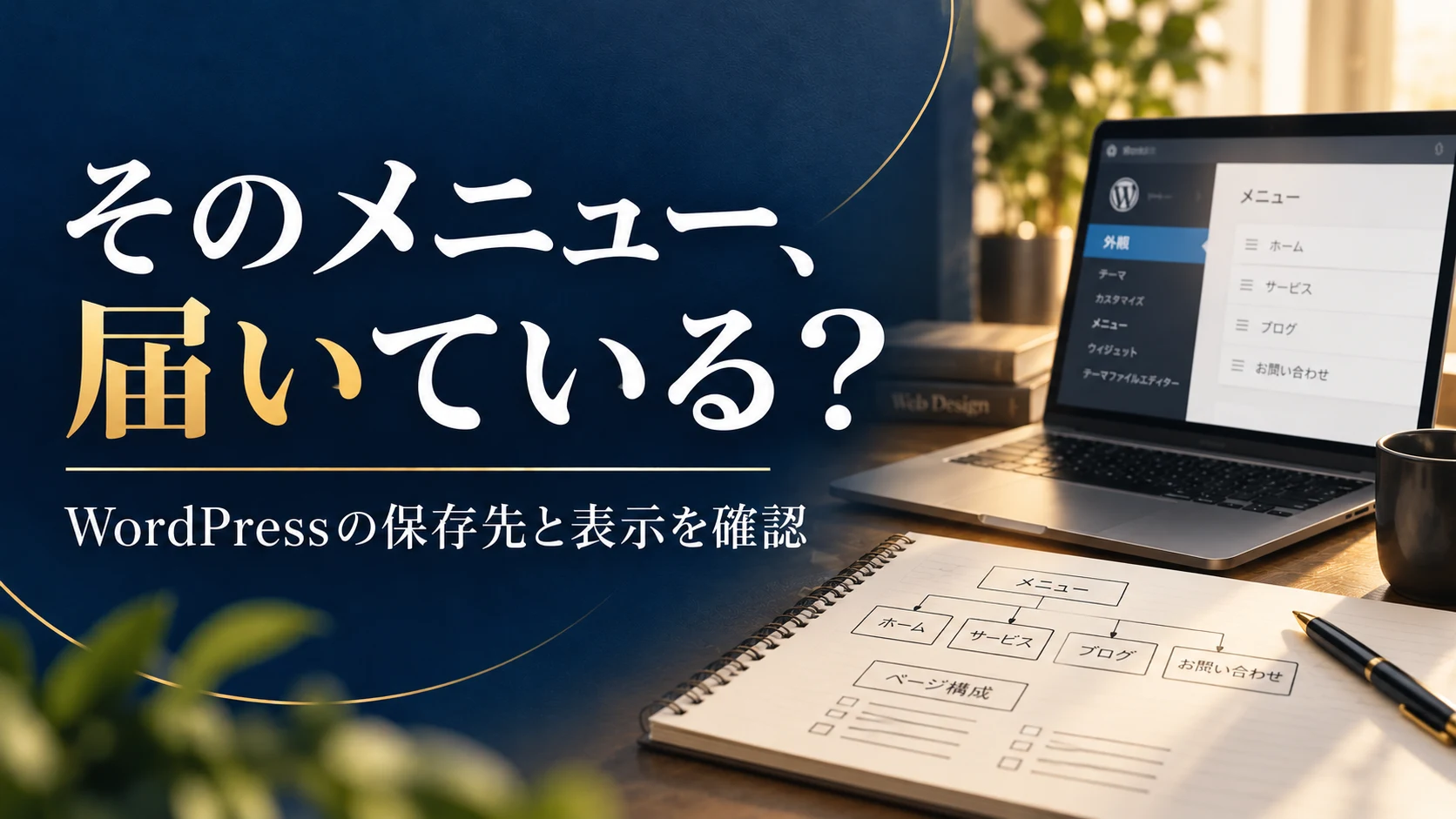 WordPressのメニューが変わらないとき｜編集元・表示場所・公開の行き先を確認